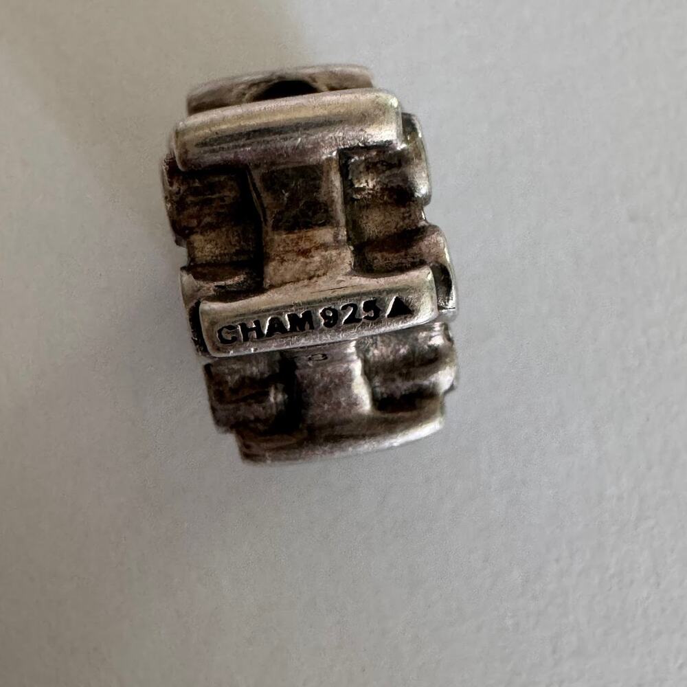 CHAMILIA Snowflake 925 Sterling Clear CZ Charm - Picture 2 of 3